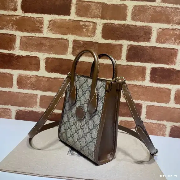 Firstbag ru bag with tote G Interlocking Mini Gucci 0605